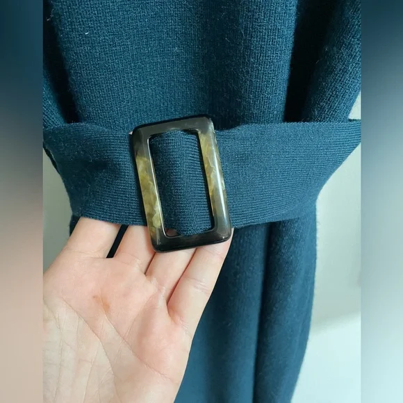 Ann Taylor Belted Turtleneck Sweater Dress - Picture 2 of 4